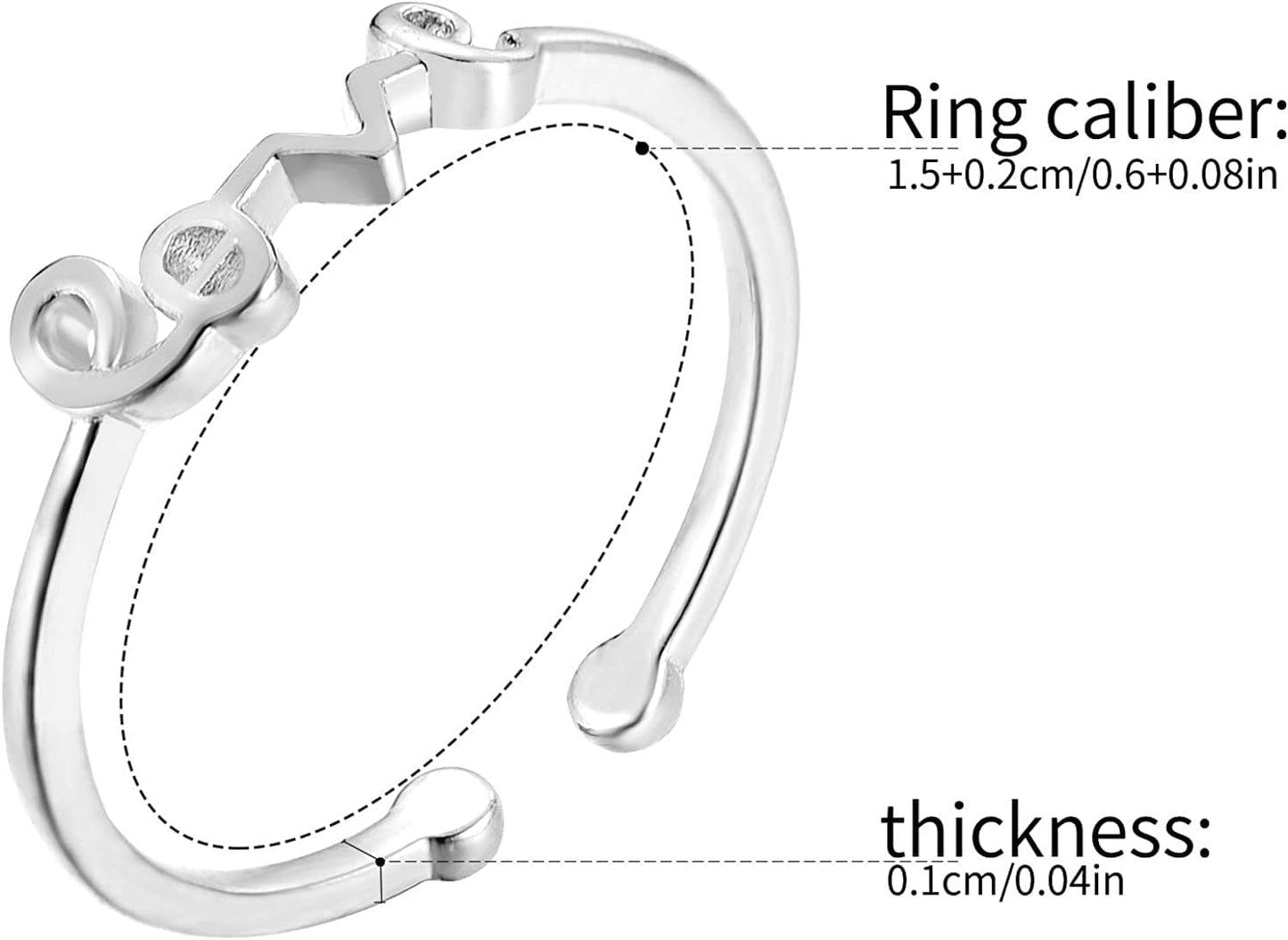 20 Pcs Adjustable Rings Set for Women - Finger Rings Pack Stackable Rings for Teens- Cute Rings for Teen Girls -In Gold and Silver Tone