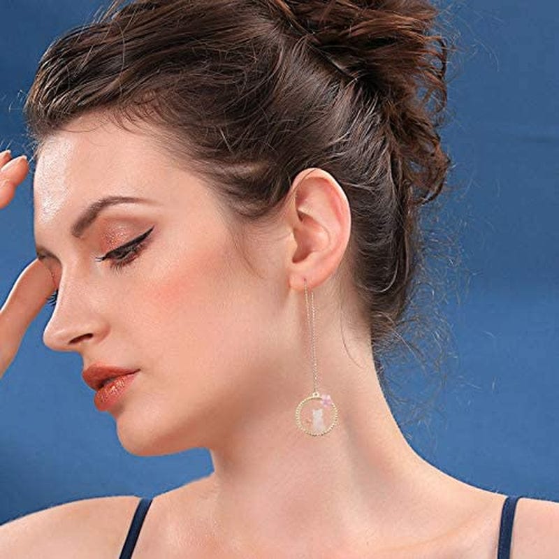 20 Pcs Gold Plated Enamel Flower Cat Charms Pendant for Jewelry Making Necklace Bracelet Earring and Slime DIY Jewelry Accessories Charms (M451)