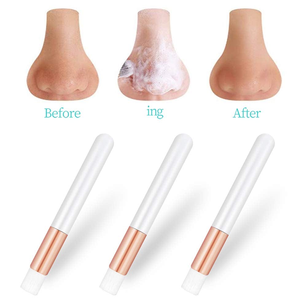 20 Pcs Rose Gold Lash Shampoo Brush Cosmetic Brushes Peel off Blackhead Brush Remover Tool Nose Cleaning Washing Brush Lash Cleanser Brushes by Lskeenon Health & Beauty > Personal Care > Cosmetics > Cosmetic Tools > Makeup Tools LS Keenon