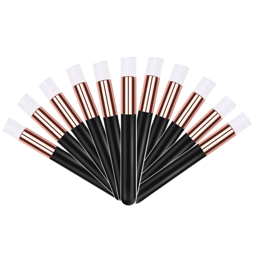 20 Pcs Rose Gold Lash Shampoo Brush Cosmetic Brushes Peel off Blackhead Brush Remover Tool Nose Cleaning Washing Brush Lash Cleanser Brushes by Lskeenon Health & Beauty > Personal Care > Cosmetics > Cosmetic Tools > Makeup Tools LS Keenon black