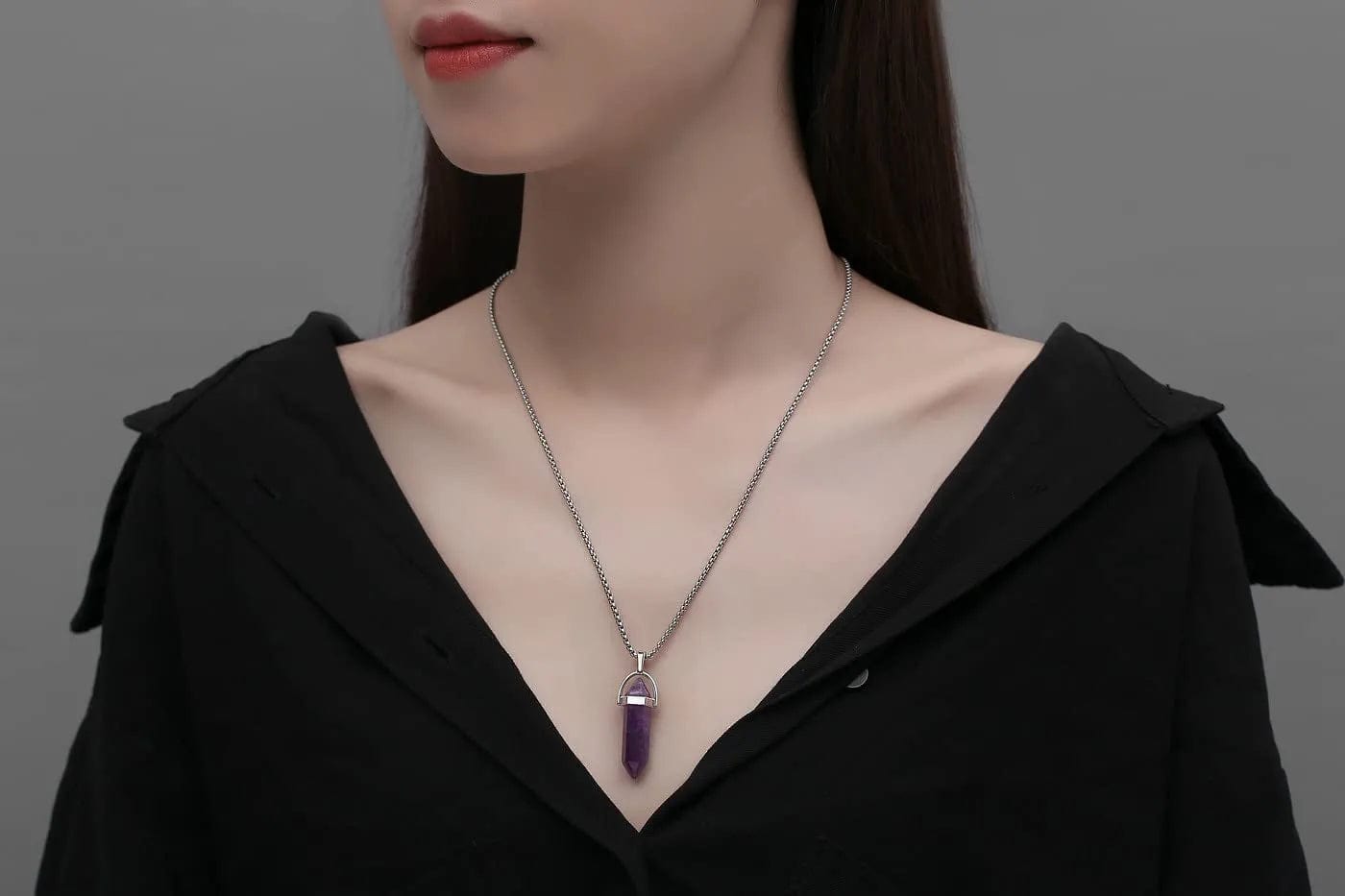 20 Pcs Wholesale Items Healing Crystal Pendant Charms Jewelry Making Natural Gemstone Bulk Chakra Reiki Stone Point Pendants Set