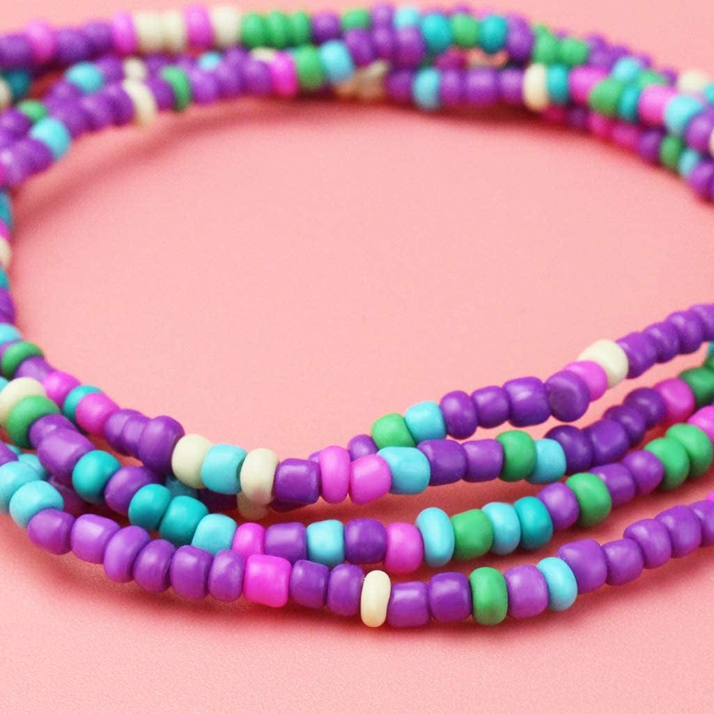 20 Pieces Elastic Waist Beads Body Chains Summer Jewelry Beads Chains African Waist Beads for Women Colorful Waist Belly Beads Chain Waist Beads Body Necklace Bracelet for Women Girls Weight Loss Apparel & Accessories > Jewelry > Body Jewelry mifengda
