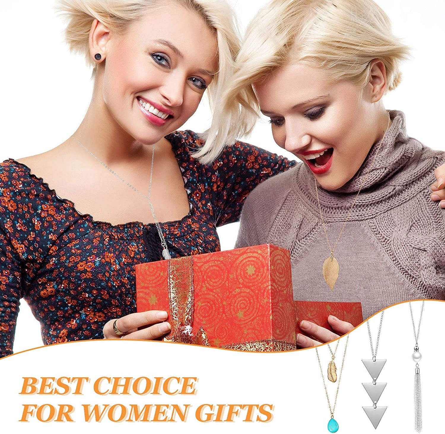 20 Pieces Valentine'S Day Long Pendant Necklace Y Tassel Leaf Circle Bar Necklace Simple Bar Layer Tassel Y Charm Necklace Set for Women Girls