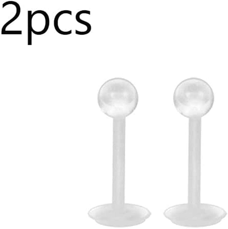 20 Style Surgical Steel Lip Rings Clear Diamond Cz Studs Tragus Horseshoe Ring Helix Hoop Earring Body Jewelry Piercing Retainer Durable and Practical Apparel & Accessories > Jewelry > Rings Generic