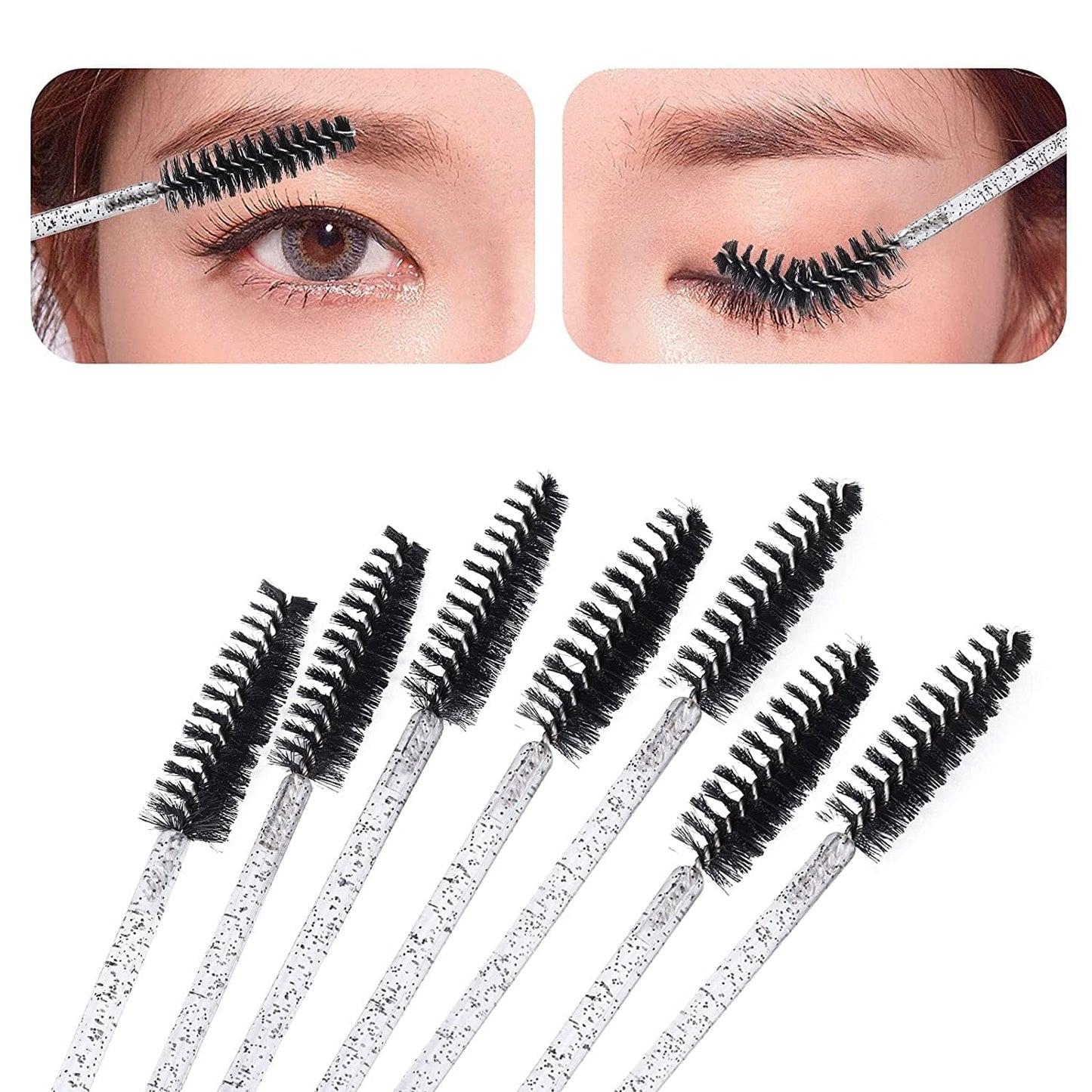 200 Lip Brush and Eyebrow Spoolie, Crystal Disposable Lipstick Applicator, Mascara Wands, Makeup Beauty Tool Kits (Black) Health & Beauty > Personal Care > Cosmetics > Cosmetic Tools > Makeup Tools Tbestmax