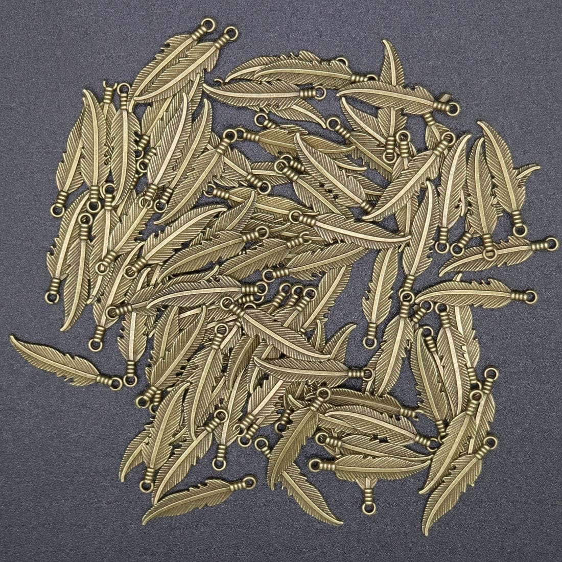 200 Pcs Craft Supplies Dream Catcher Feather Charms Pendants for Jewelry Making Findings Accessory for DIY Bracelet Necklace