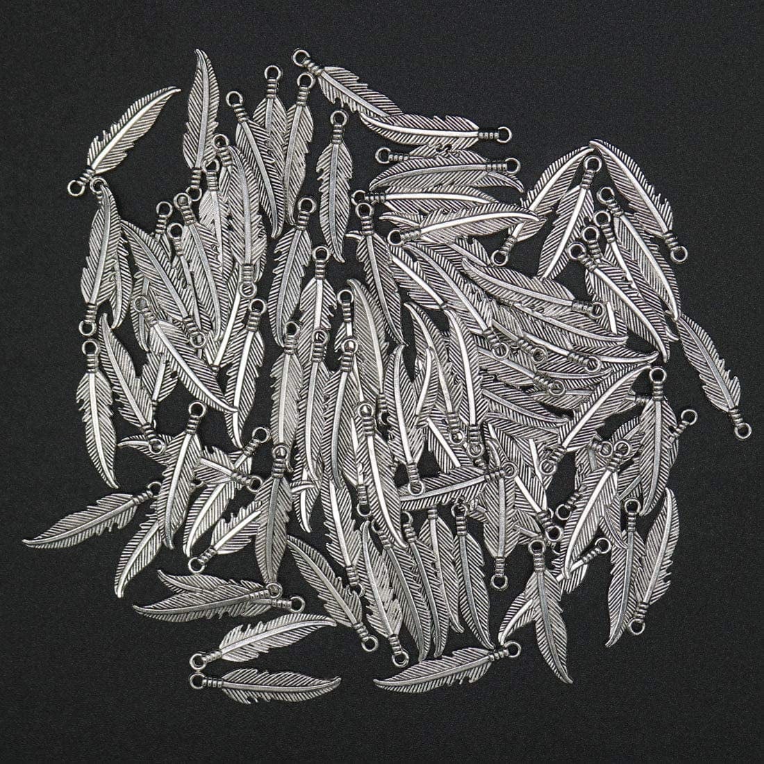 200 Pcs Craft Supplies Dream Catcher Feather Charms Pendants for Jewelry Making Findings Accessory for DIY Bracelet Necklace