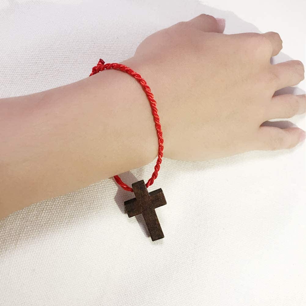 200Pcs 0.85X0.55Inch Wood Cross Charm Pendants Natural Wooden Small Cross Charms Pendants for Party Favors Necklace Jewelry Making DIY Easter Holidays Handmade Accessories