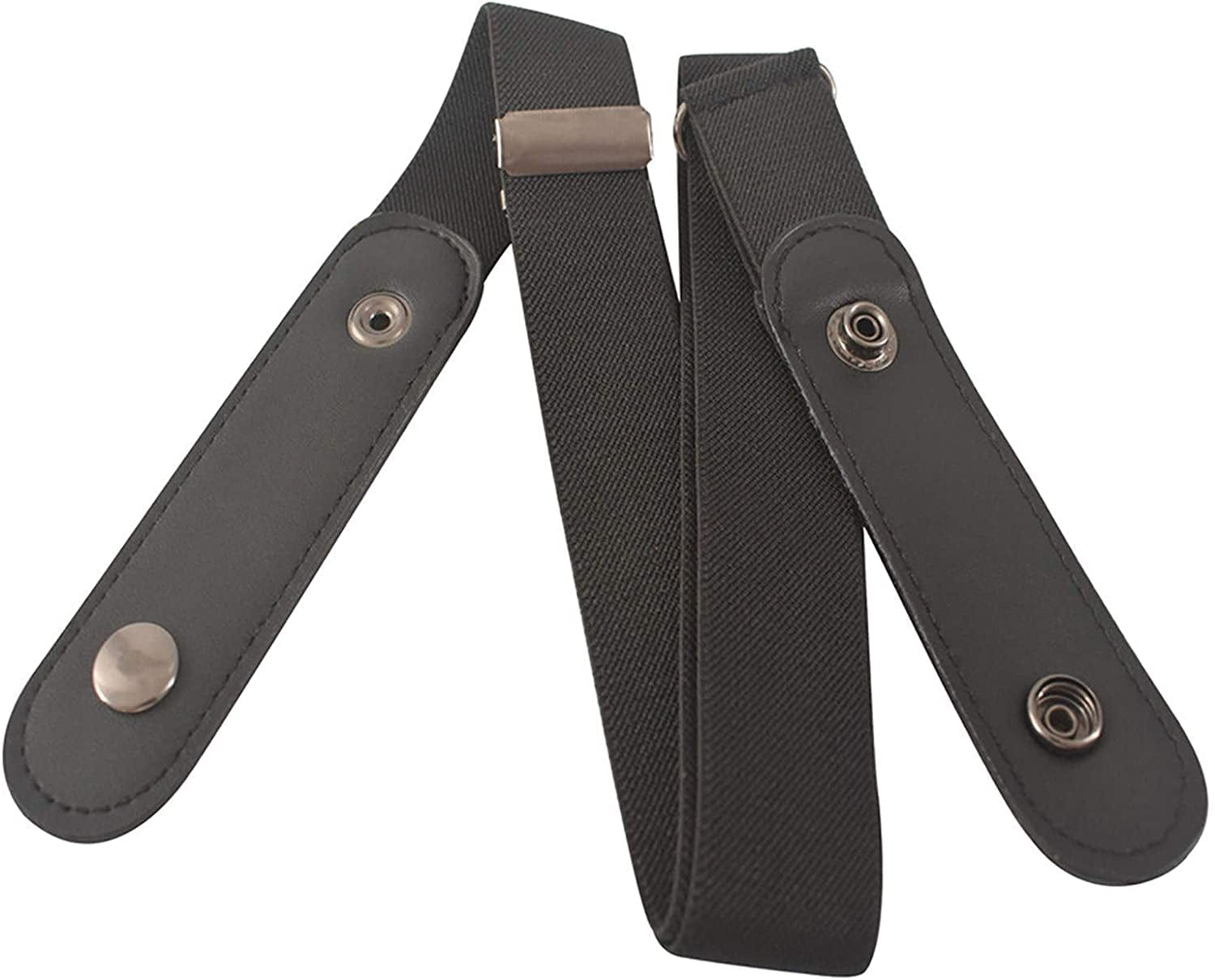 2022 1PC Buckle Free Comfortable Elastic Belt for Women or Men, Buckle-Less No Bulge No Hassle Invisible Belts Apparel & Accessories > Clothing Accessories > Belts 2022