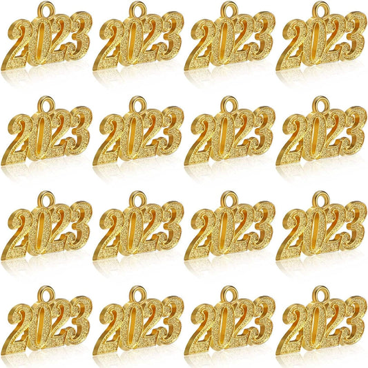 2023 Graduation Tassel Charm Gold Jewelry 2023 Year Charm for Graduation Tassel Graduation Hat Necklace Pendant Accessory DIY Making 16