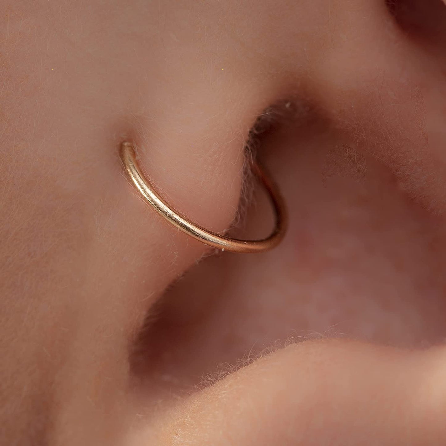 Tragus Piercing Jewelry 20 Gauge - 14K Gold Filled Cartilage Hoop - Hypoallergenic Tragus Ear Hoops - 7Mm Diameter 0.2 Inches Earring - Multiple Use Body Jewelry for Women Men Apparel & Accessories > Jewelry > Body Jewelry Generic