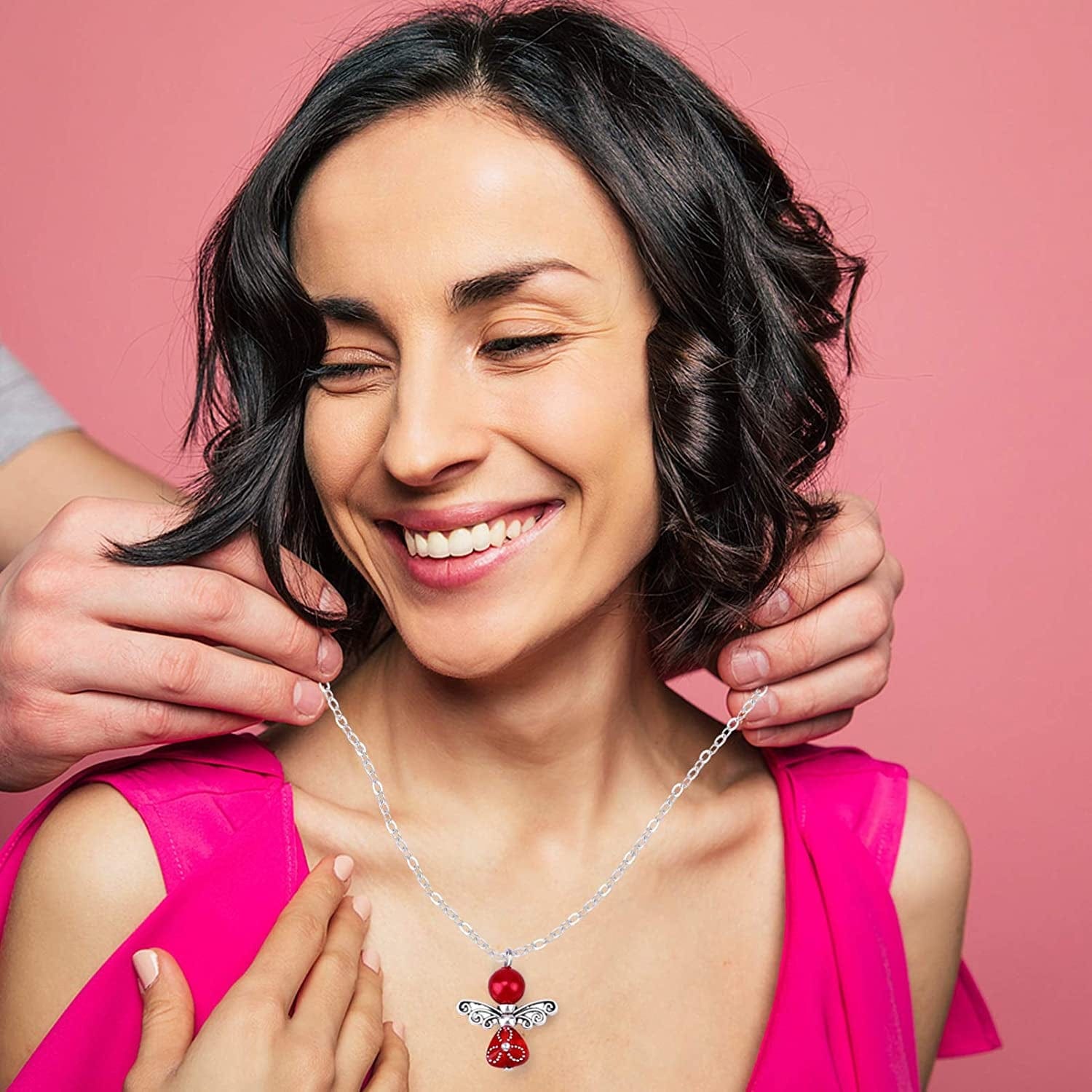 20Pcs Angel Wing Charm Colorful Angel Pendant Pearl Beads Jewelry Making DIY Crafting Accessories for Necklace Bracelet Earring(Mixed)