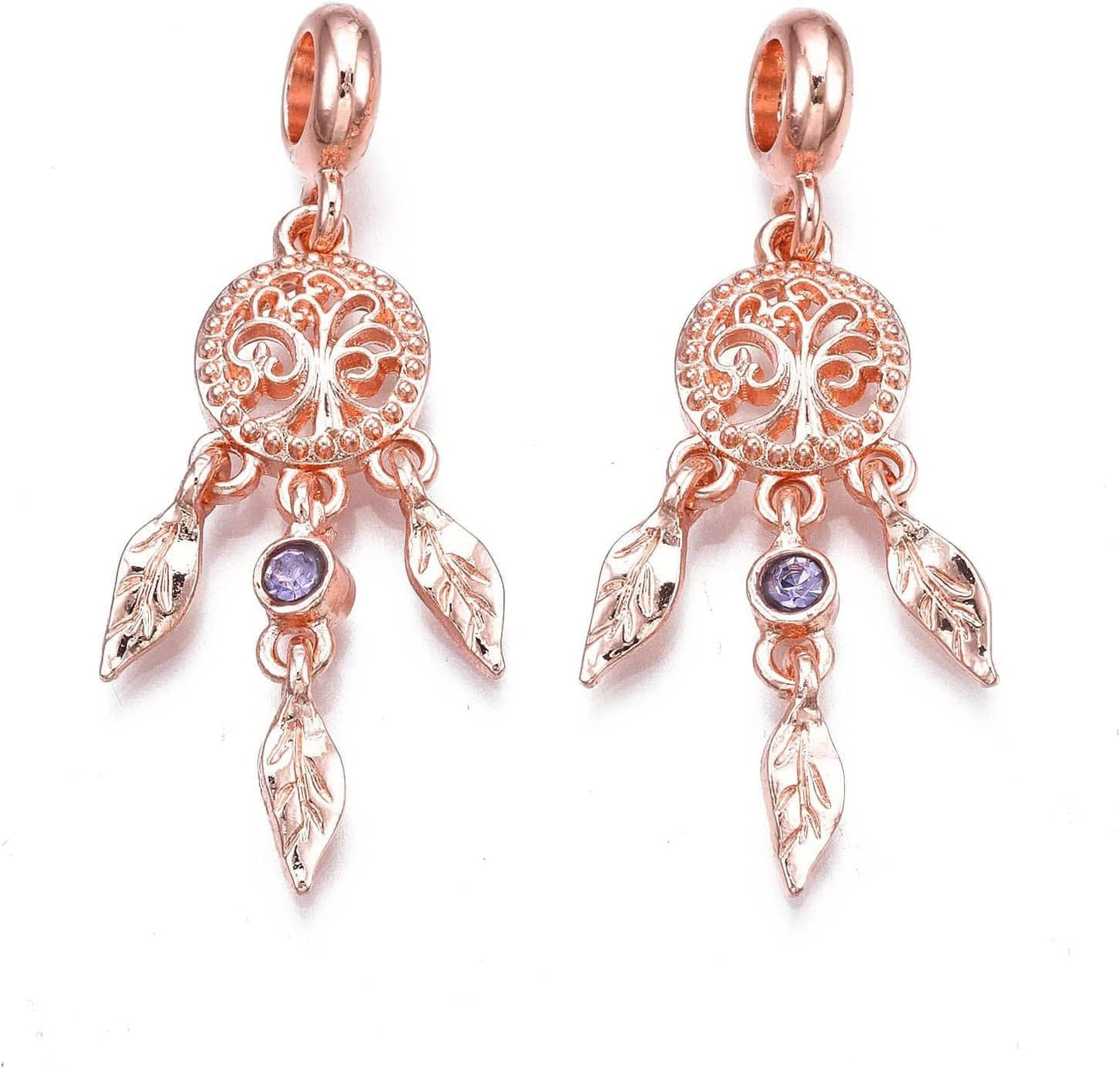 20Pcs Cubic Zirconia Star Charms Pendants for Bracelet Necklace Earring Jewelry Making, Light Gold & Silver Rose Gold Color