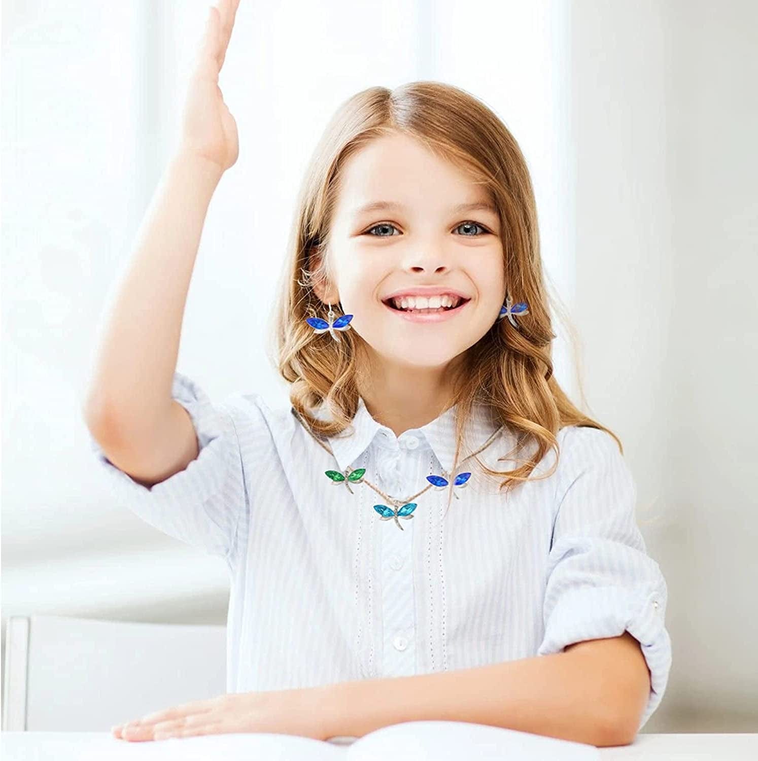 20PCS Dragonfly Charms for Jewelry Making, Diamond Metal Enamel Pendant Charms, for Necklace Bracelet Earring DIY Jewelry Making Accessories, 10 Colors