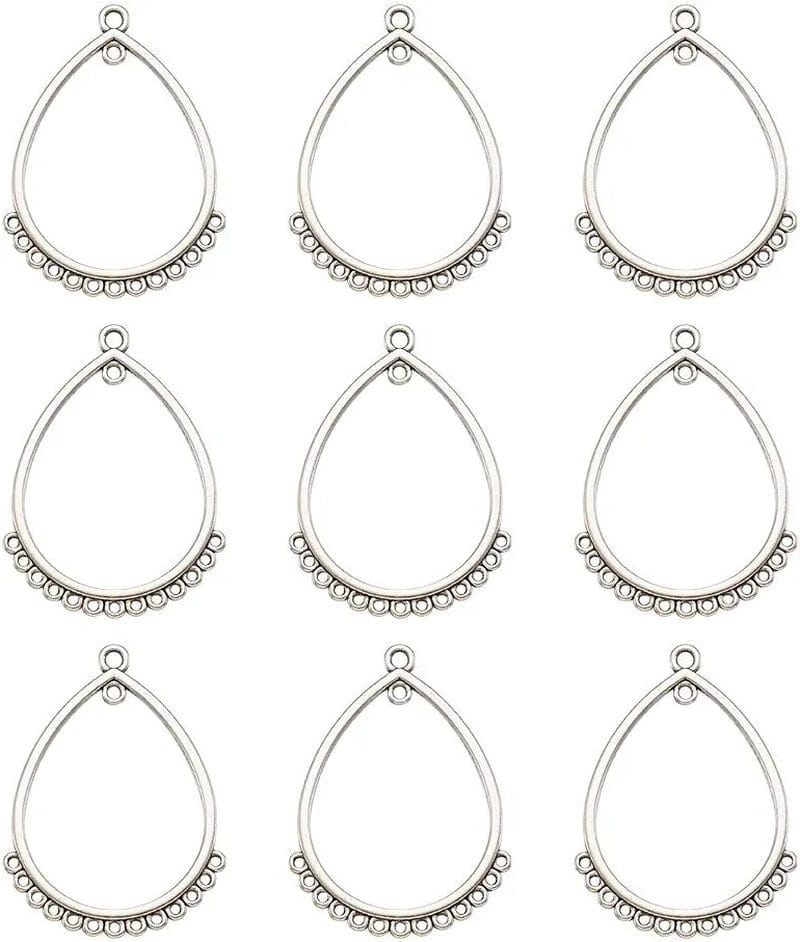 20Pcs Tibetan Silver Triangle Chandelier Component Links Charm Pendant Connectors with 3 Holes for Multi Layers Dangle Earring Bracelet Necklace Jewelry Making Antique Silver, Drop