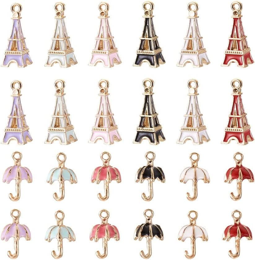 20Pcs Yin Yang Enamel Charm 21X18Mm Double Sided Enamel Yoga Meditation Dangle Charm Pendants for Earrings Necklace Bracelet Jewelry Making and Crafting Light Gold