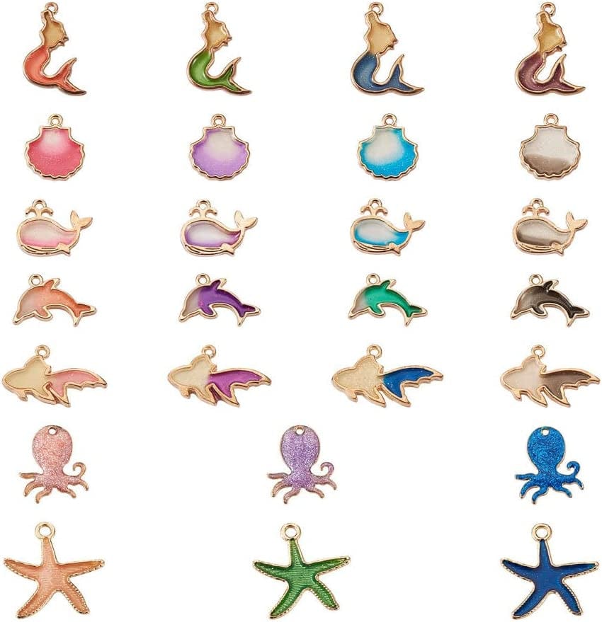 20Pcs Yin Yang Enamel Charm 21X18Mm Double Sided Enamel Yoga Meditation Dangle Charm Pendants for Earrings Necklace Bracelet Jewelry Making and Crafting Mix Colors