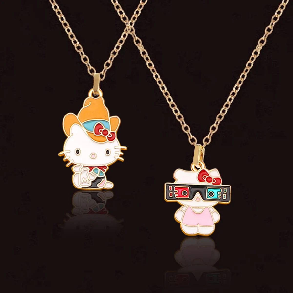 21 Pieces Enamel Cat Charms for Jewelry Making 7 Styles Cute Cat Charms Earring Necklace Bracelet Pendants Crafts