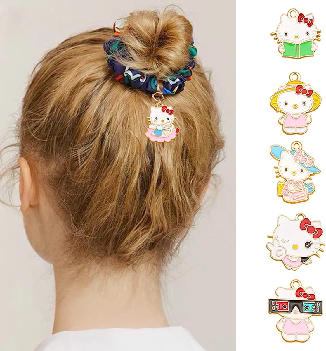 21 Pieces Enamel Cat Charms for Jewelry Making 7 Styles Cute Cat Charms Earring Necklace Bracelet Pendants Crafts