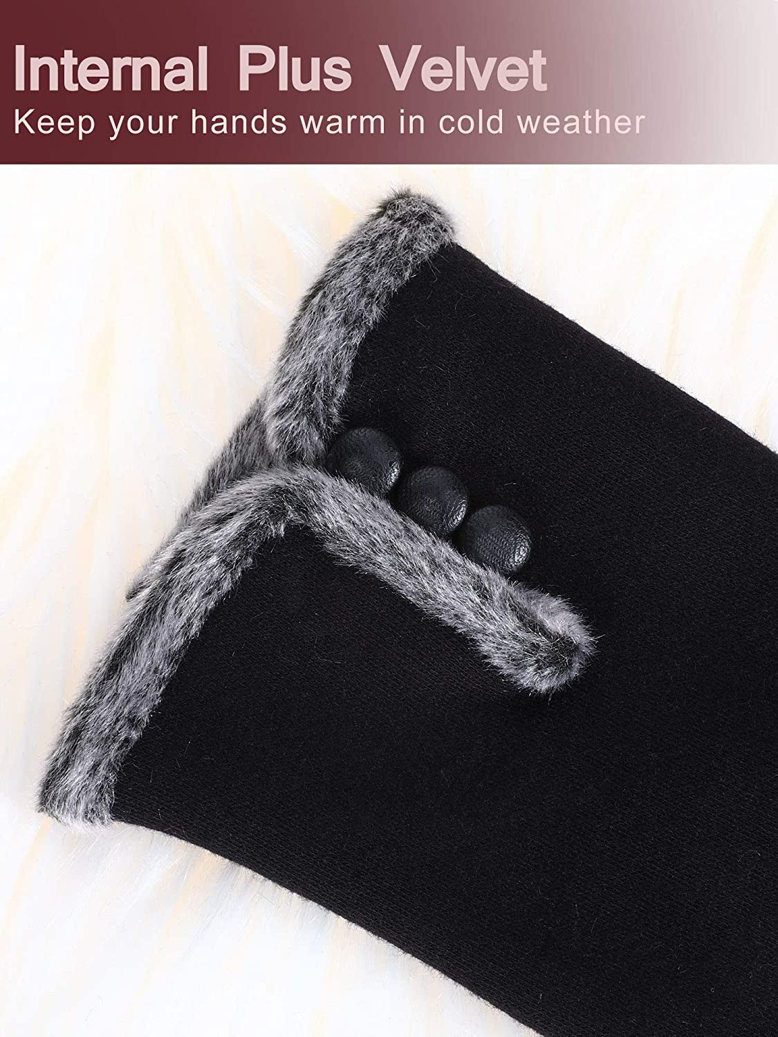 Women Winter Gloves Lined Warm Gloves Touchscreen Mittens for Cold Weather (3, Color 2) Apparel & Accessories > Clothing Accessories > Gloves & Mittens SATINIOR