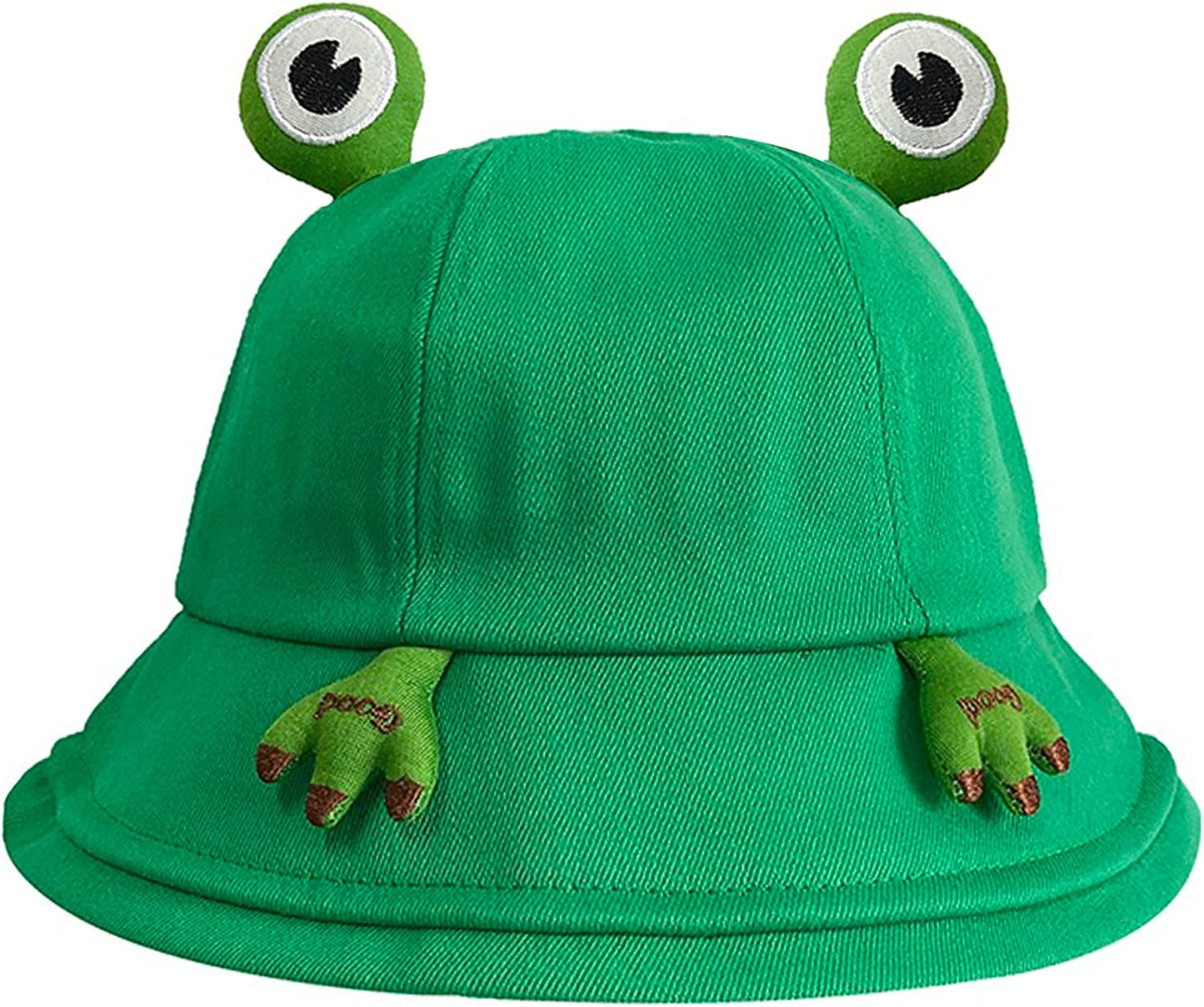 SAOROPEB Frog Hat for Adult Teens, Cute Frog Bucket Hat, Cotton Bucket Hat Funny Hat Fisherman Hat for Men Women Apparel & Accessories > Clothing Accessories > Hats SAOROPEB 2022-green