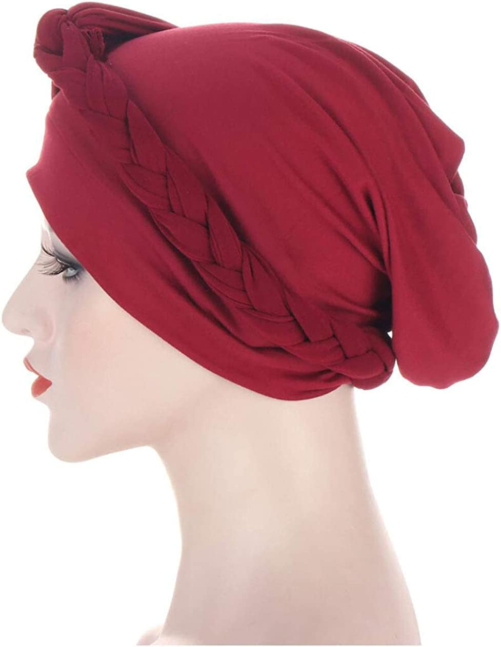 Lucky Staryuan ® 3Pack Chemo Cancer Headwear for Women Soft Pre-Tied Twisted Braid Hair Cover Turban Headwear Apparel & Accessories > Clothing Accessories > Headwear Lucky staryuan