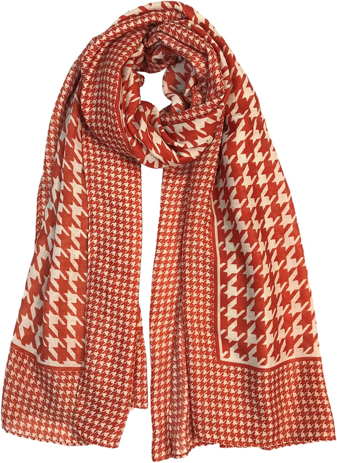 FINIZO Women'S Scarves Lady Light Soft Fashion Solid Scarf Wrap Shawl for All Season Apparel & Accessories > Clothing Accessories > Scarves & Shawls FINIZO Red Swallow Gird