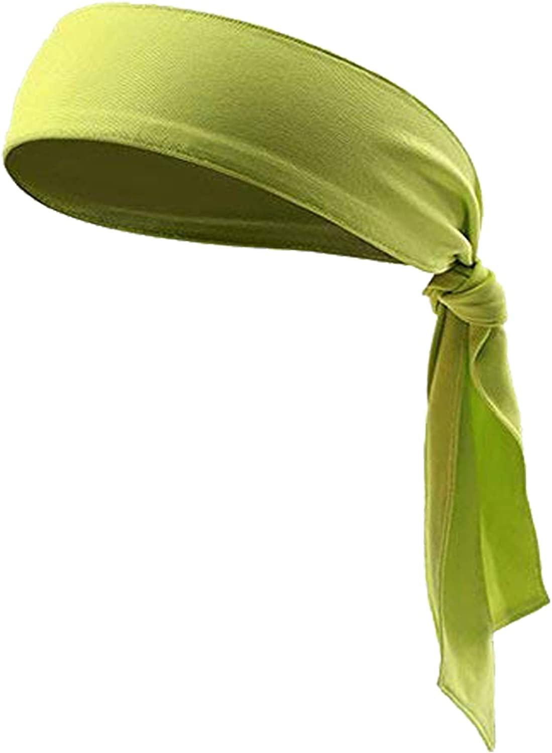 Quickly Dry Sports Headband for Women Men,Moisture Wicking Sweat Hair Band Stretch Sweatband Head Tie Scarf Wrap Bandana for Tennis Running Workout Yoga Gym Cycling Fitness under Helmet Liner Headwear Apparel & Accessories > Clothing Accessories > Bandanas & Headties Holiberty Yellow