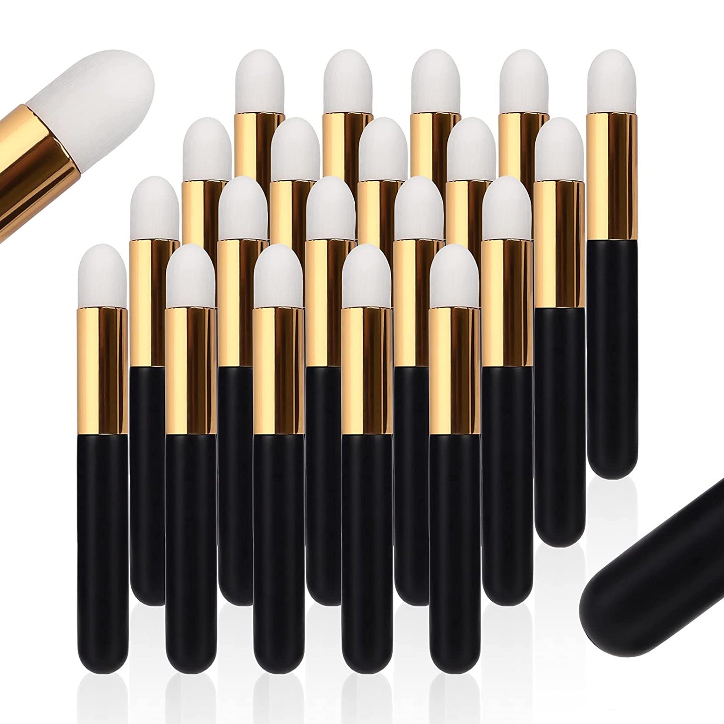 BEYELIAN 20 Pcs Lash Shampoo Brushes Set, Eyelash Extension Cleanser Brush, Blackhead Remover Brush, Nose Pore Deep Cleaning Brush, Soft and Comfortable Facial Makeup Remover Tools Black Health & Beauty > Personal Care > Cosmetics > Cosmetic Tools > Makeup Tools BEYELIAN Brushes-Black