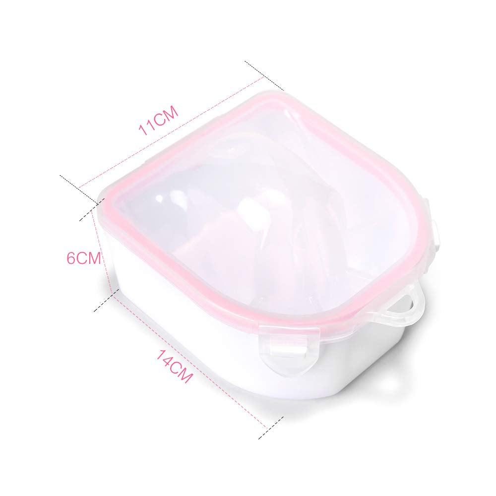 Rolabling 2 PCS Soaking Soak Bowl Nail Art Polish Remove Wash Soaker Tray Manicure Spa Tool Health & Beauty > Personal Care > Cosmetics > Cosmetic Tools > Nail Tools Rolabling