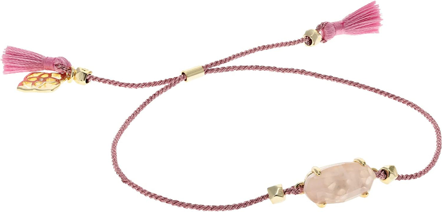 Kendra Scott Women'S Everlyne Friendship Bracelet Apparel & Accessories > Jewelry > Bracelets Kendra Scott Gold Rose Quartz One Size