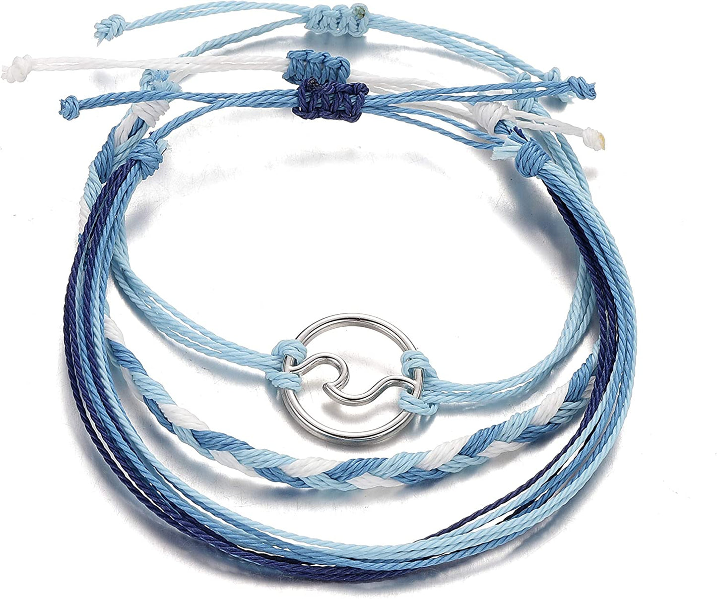 Softones VSCO String Wave Bracelets for Women Girls Handmade Colorful Waterproof Adjustable Braided Beach Bracelet Set for Women Apparel & Accessories > Jewelry > Bracelets Softones