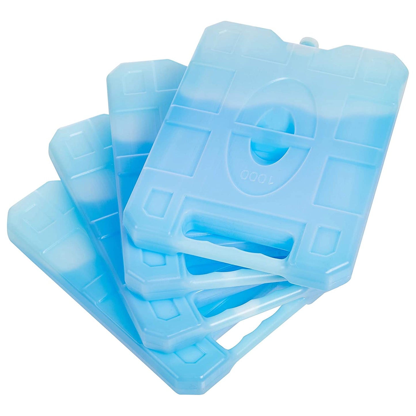 Reusable Hard Sided Rectangular Ice Pack, 10.4" X 7.9" X 1.2", Blue, Pack of 4 Apparel & Accessories > Jewelry > Anklets KYLIE MAX