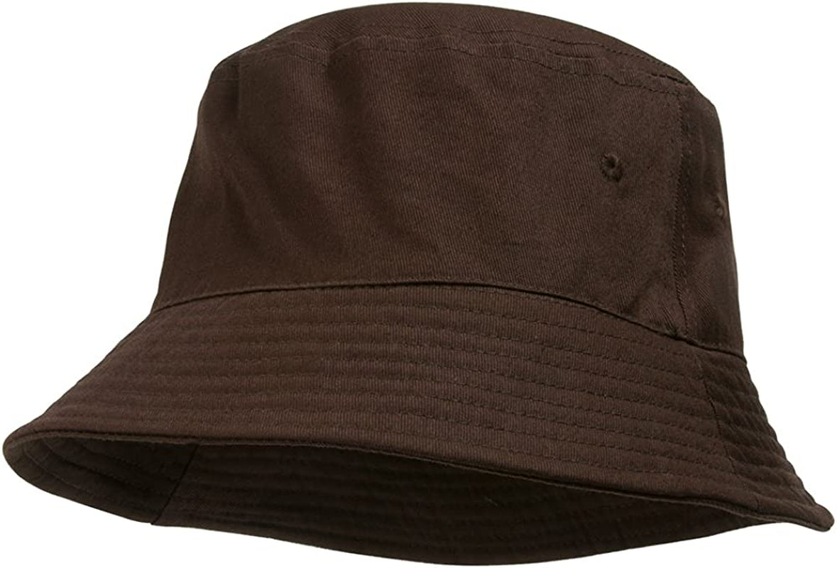 Topheadwear Blank Cotton Bucket Hat Apparel & Accessories > Clothing Accessories > Headwear TOP HEADWEAR Brown Small-Medium