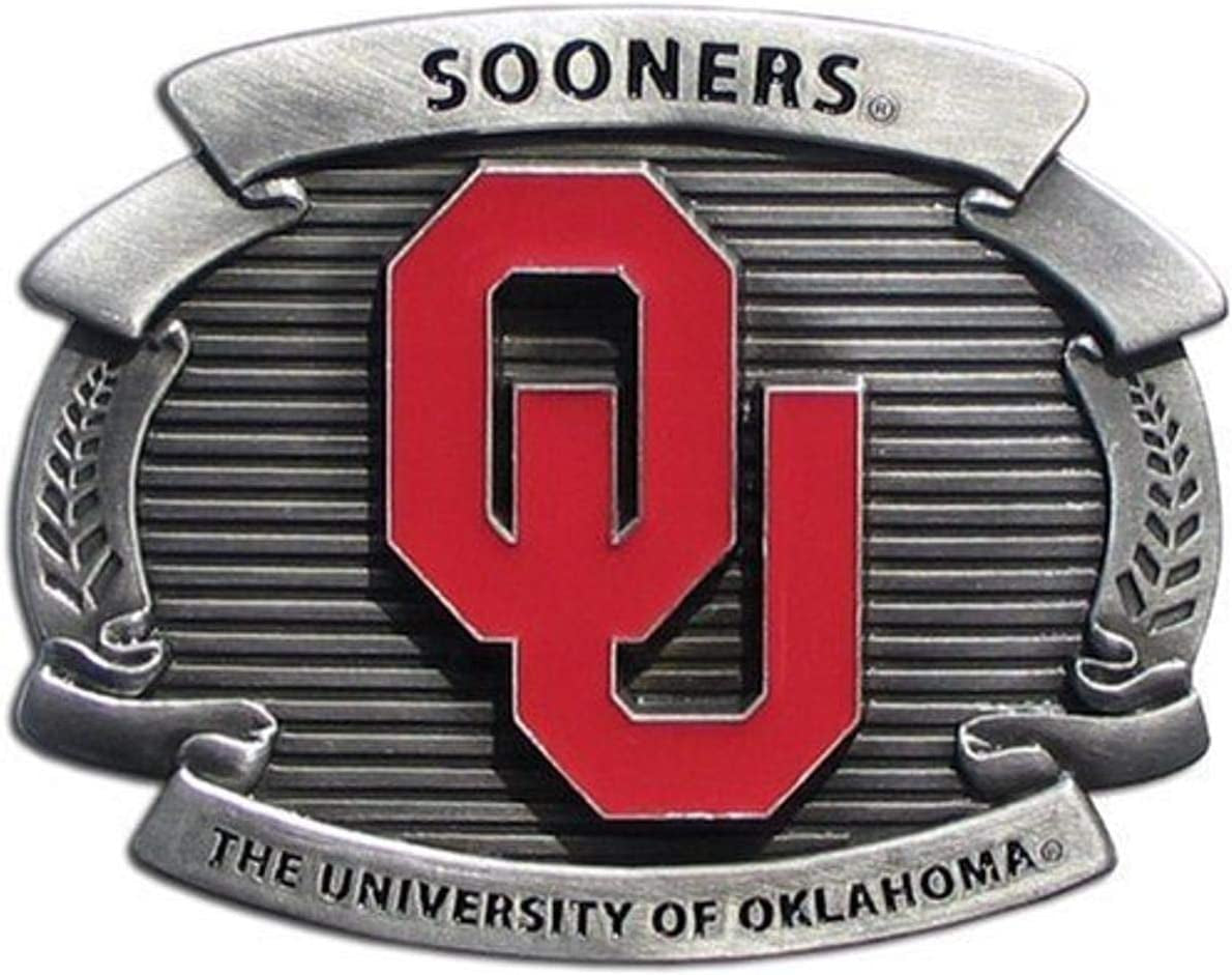 Siskiyou Sports NCAA Oversized Buckle Apparel & Accessories > Clothing Accessories > Belt Buckles Siskiyou Sports Oklahoma Sooners
