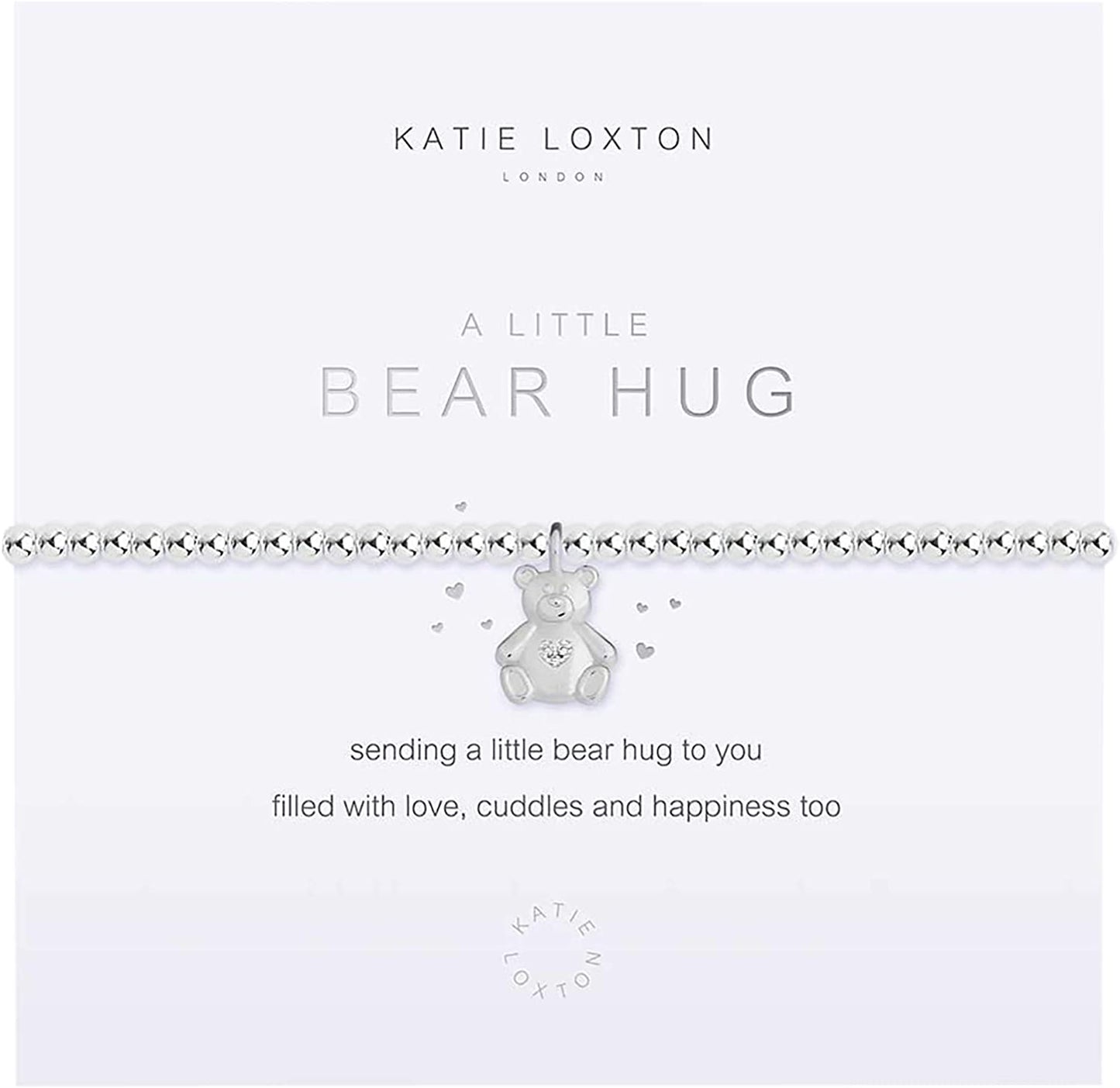KATIE LOXTON a Little Animal Womens Stretch Adjustable Band Fashion Charm Bracelet Apparel & Accessories > Jewelry > Bracelets Katie Loxton Bear Hug