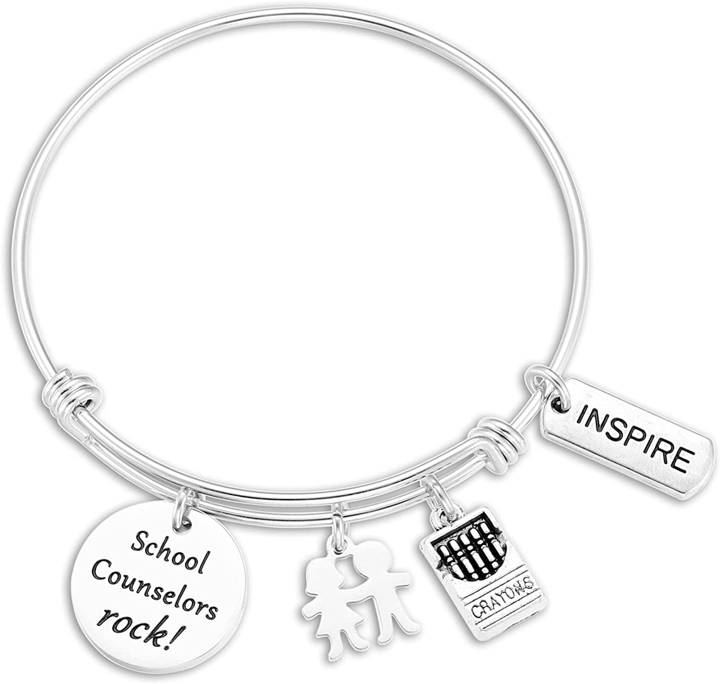 Kivosliviz Counselor Gifts Thank You Gifts for Counselors Best Counselor Ever School Counselor Jewelry Apparel & Accessories > Jewelry > Bracelets Anrrion school counselor bracelet