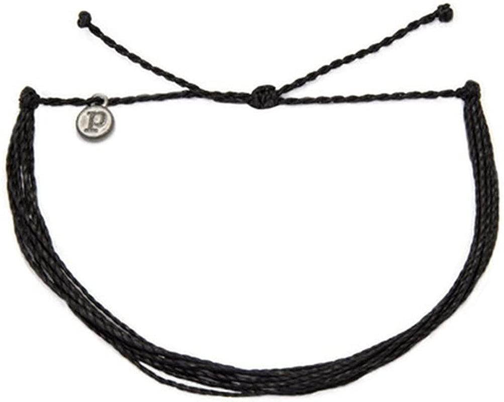 Pura Vida Anklet 100% Waterproof, Wax-Coated with Iron-Coated Copper Charm Apparel & Accessories > Jewelry > Anklets Pura Vida Black