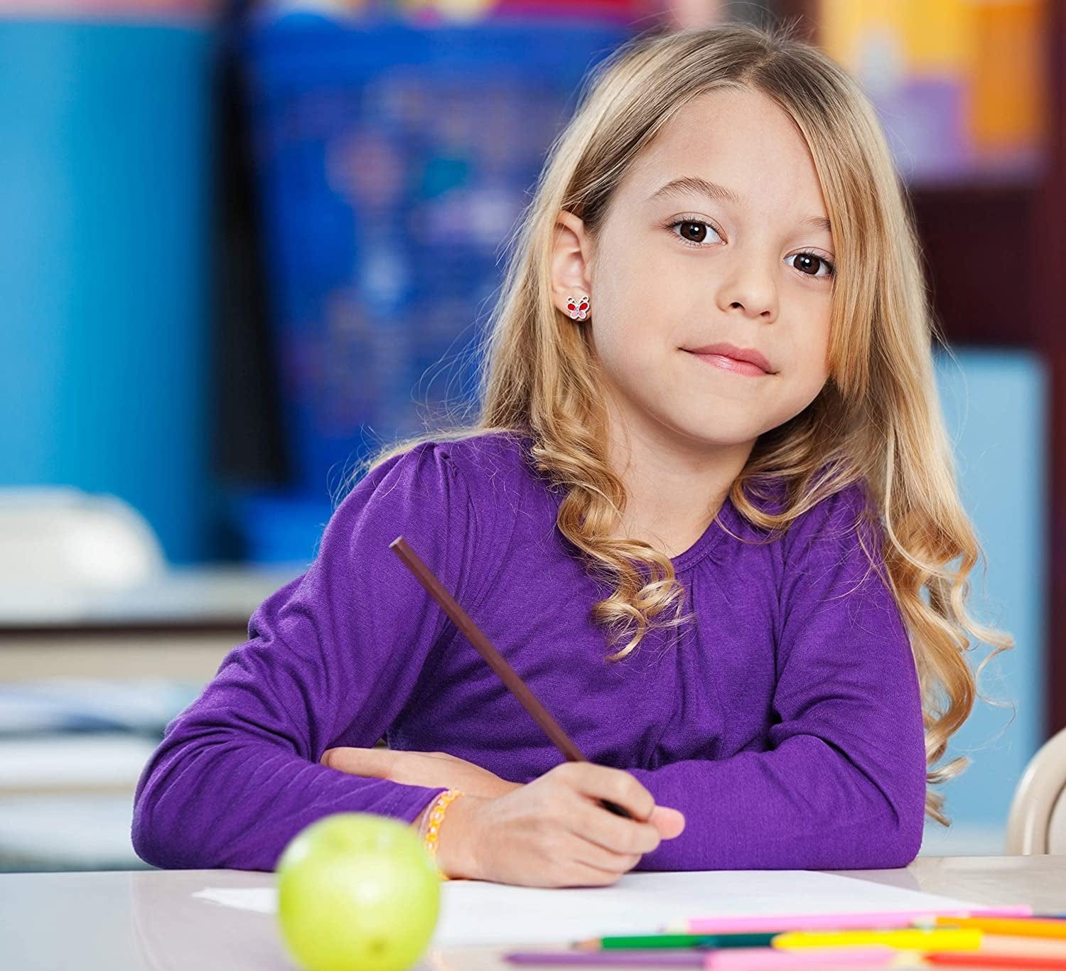 24/30/33 Pairs Hypoallergenic Earrings for Girls Sensitive Ears Studs Set - Cute Earrings for Teen Girls - CZ Stud Earrings for Little Girls - Animal Earrings for Kids