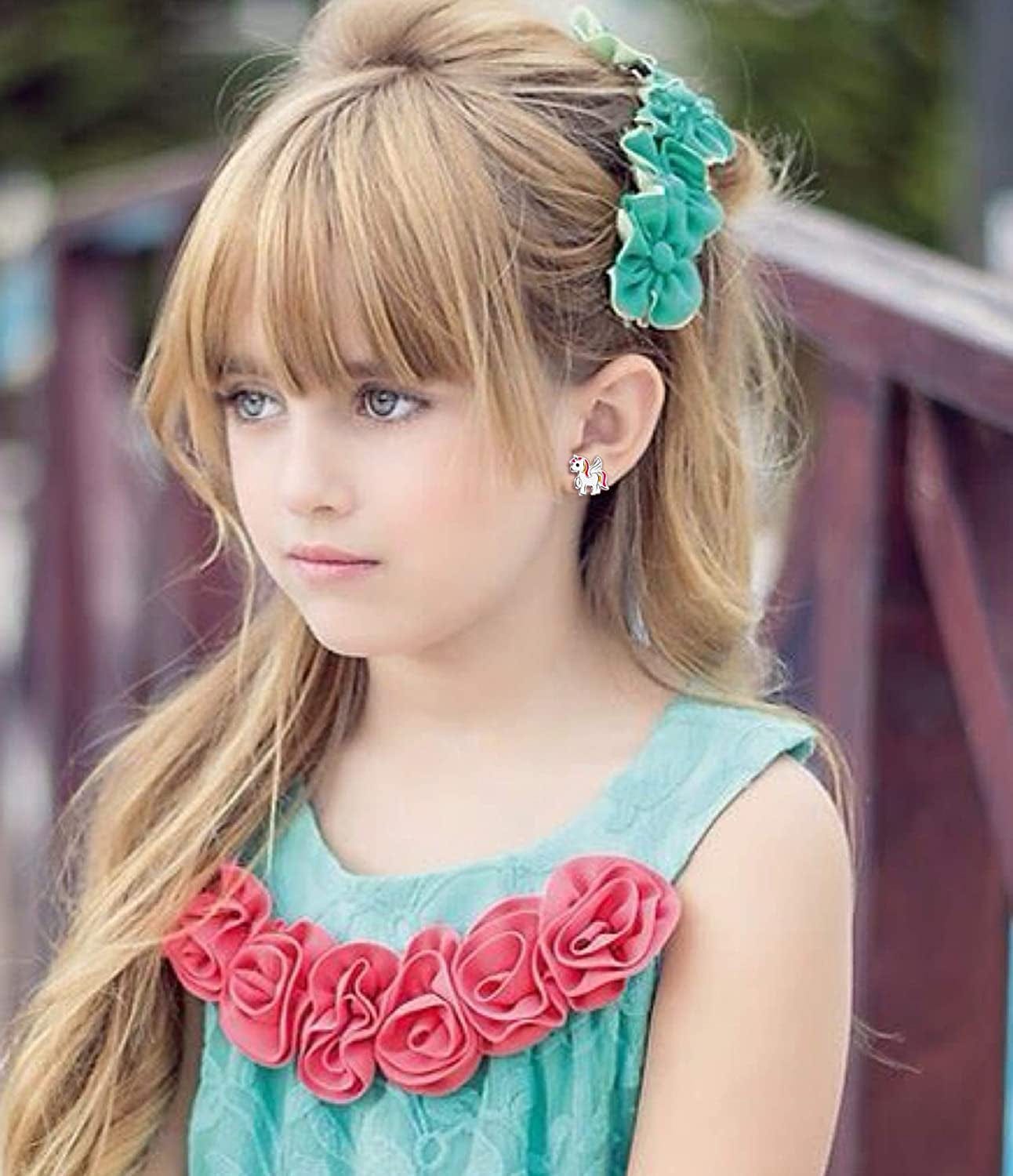 24/30/33 Pairs Hypoallergenic Earrings for Girls Sensitive Ears Studs Set - Cute Earrings for Teen Girls - CZ Stud Earrings for Little Girls - Animal Earrings for Kids