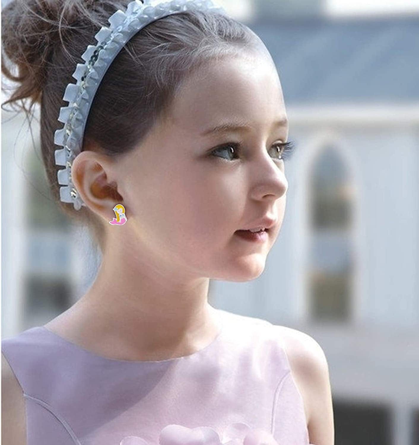 24/30/33 Pairs Hypoallergenic Earrings for Girls Sensitive Ears Studs Set - Cute Earrings for Teen Girls - CZ Stud Earrings for Little Girls - Animal Earrings for Kids