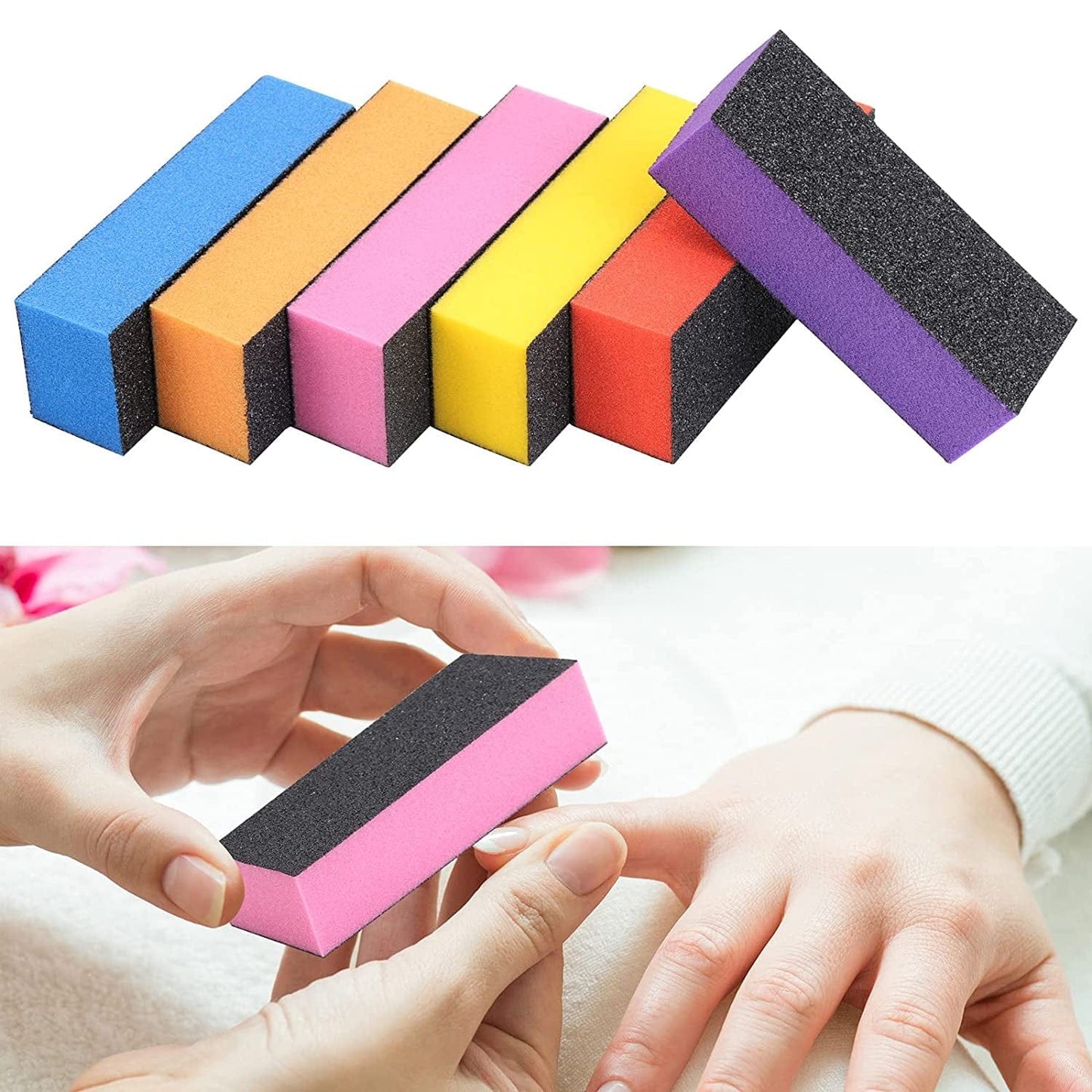 24 Counts Nail File and Buffer Set with 100/180 Grit Coarse Emery Board 3/4 Way Nail Polish Buffer Professional Manicure Tools Health & Beauty > Personal Care > Cosmetics > Cosmetic Tools > Nail Tools BTYMS