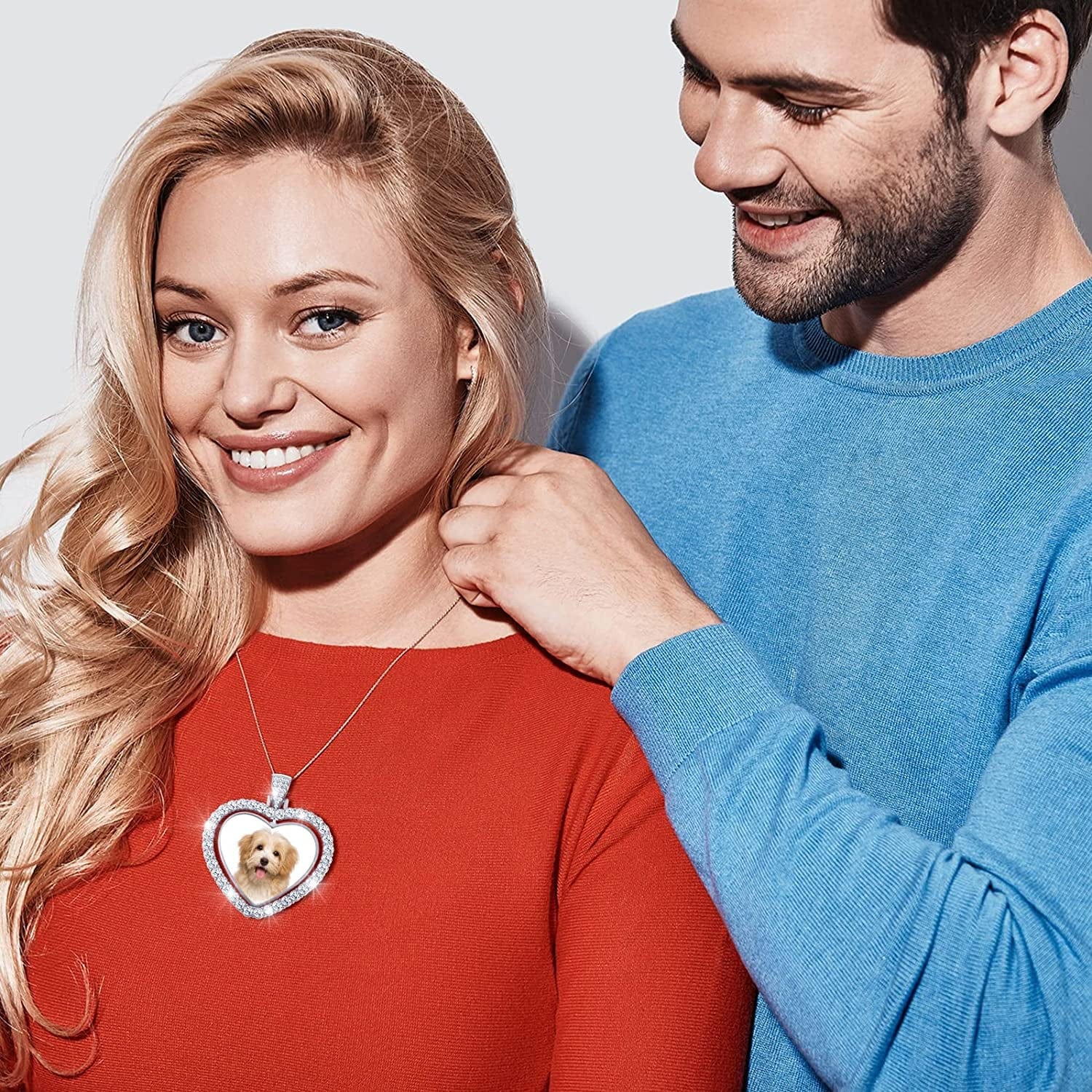 24 Pcs Sublimation Rhinestone Trays Pendant Set Including 8 Heart Shape Double Sided Blank Pendant Charms with 16 Sublimation Blank Discs for Necklaces Chains Jewelry Making Charms