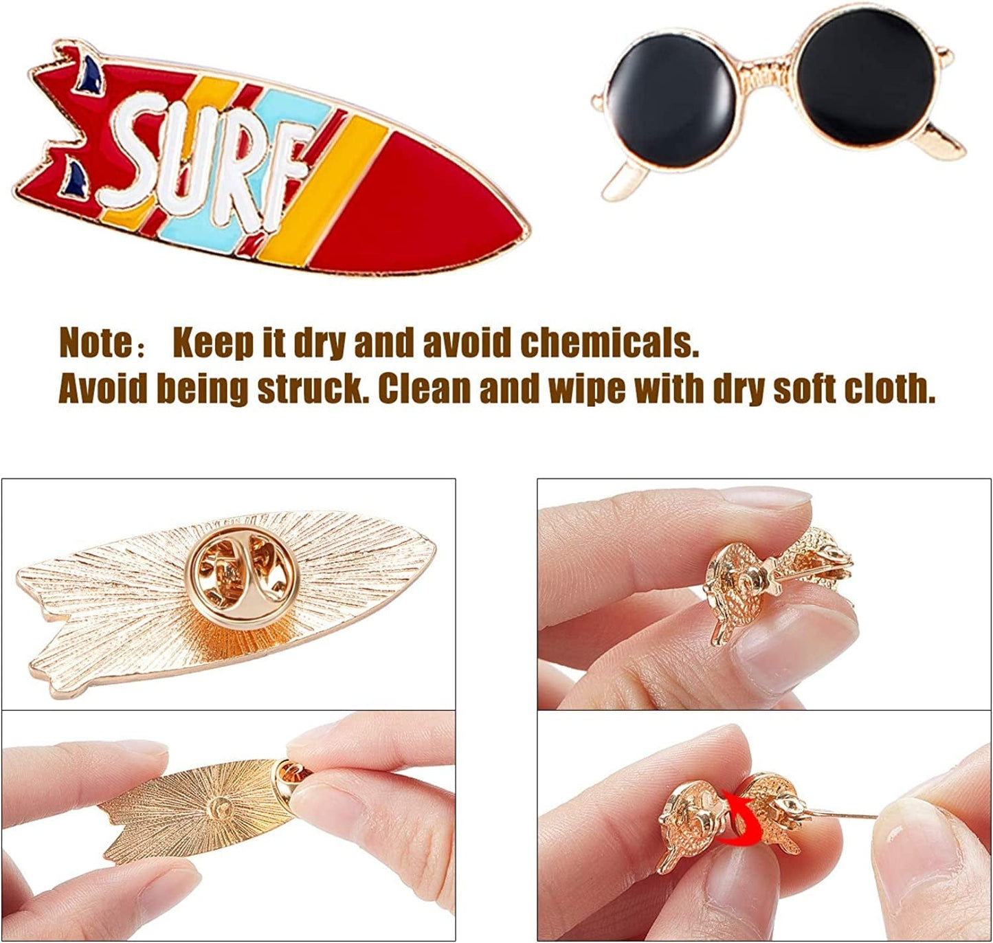 24 Pieces Cute Enamel Lapel Pin Set Cartoon Brooch Pin Badges Brooch Pins Clothing Bags Jackets Accessory for Valentine'S Day