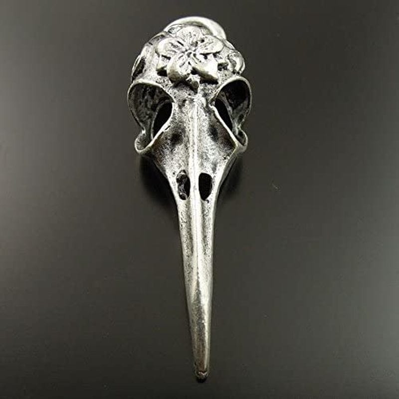24Pcs Antique Phantom Personality Raven Beak Bird Skull Charm Pendants Finding for Jewelry Making