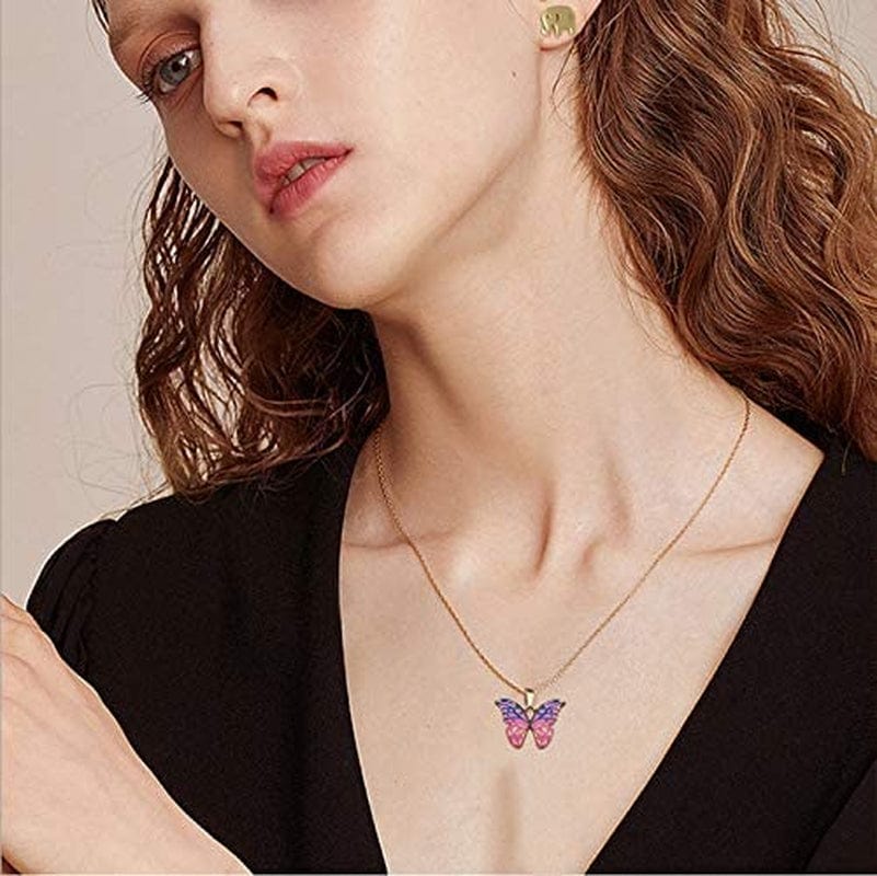 24Pcs Enamel Butterfly Pendant Charms for Jewelry Making Bracelet Necklace Earring HM488