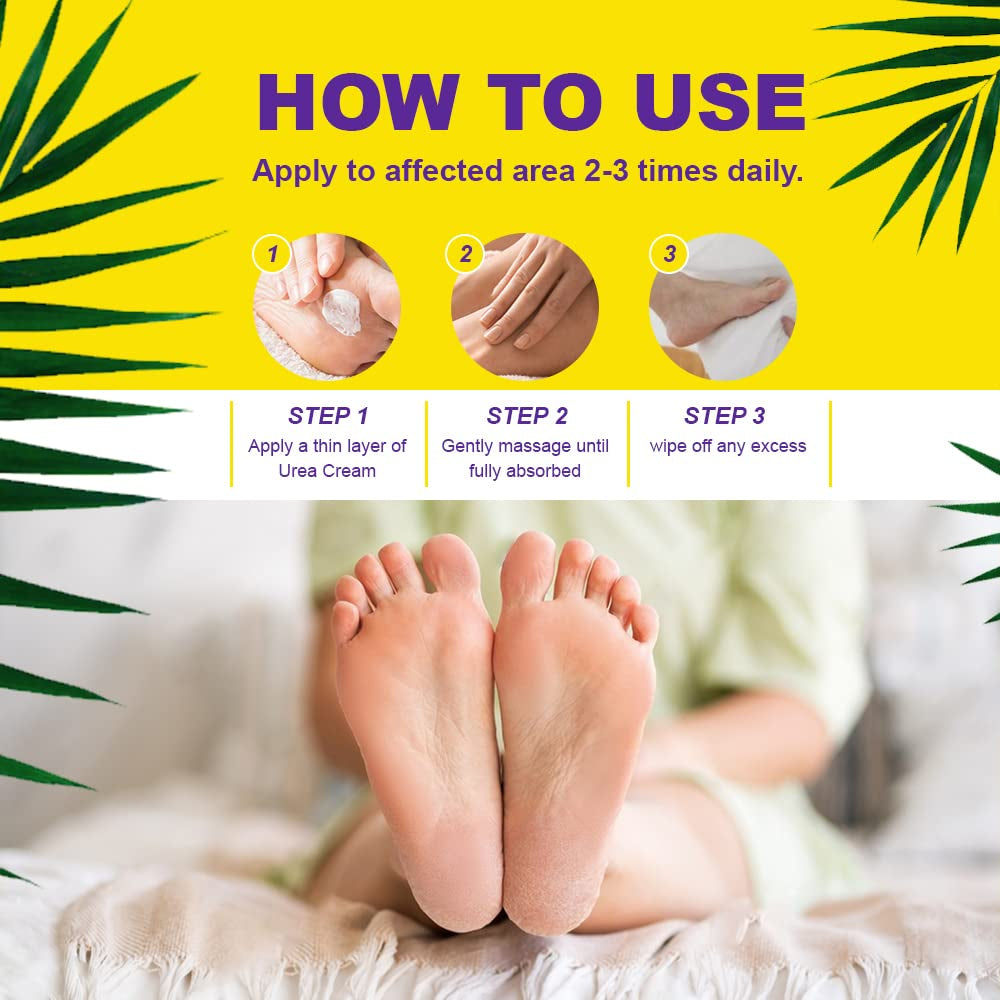 Urea Cream 42% for Feet, 4 Oz-A Complete Callus-Care, Designed to a Complete Foot Cream & Specially Designed for Dry & Cracked Feet, Hands, Heels, Elbows, Nails, Knees, Strengthens and Softens Skin Health & Beauty > Personal Care > Foot Care ENVISHA