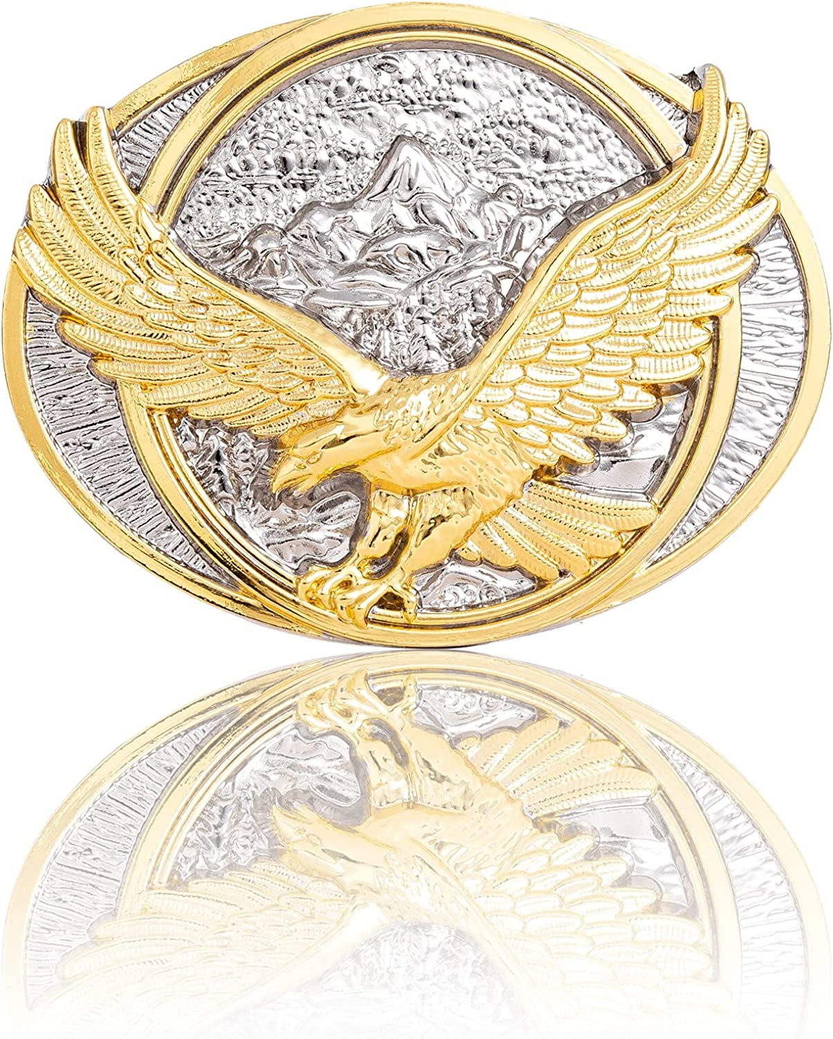 KDG Western Cowboy Belt Buckle for Belt Accessories Custom Buckle Apparel & Accessories > Clothing Accessories > Belt Buckles KDG Green Stone Gold Knot