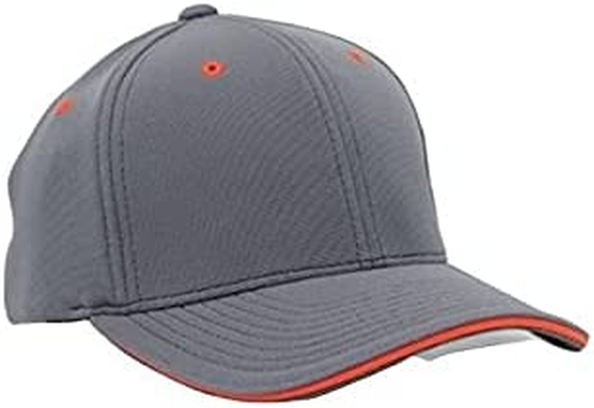 Universal M2 Contrast Flexfit® Cap Apparel & Accessories > Clothing Accessories > Headwear Pacific Headwear Graphite/Orange Small-Medium