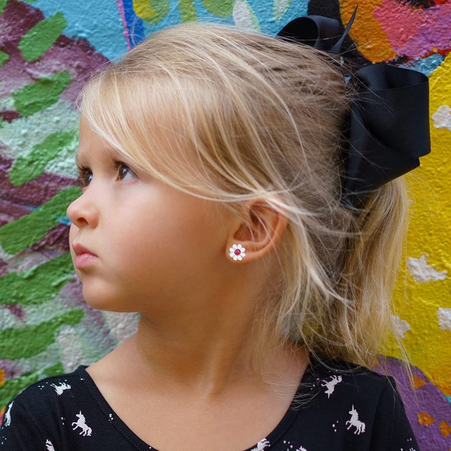 26/32 Pairs Hypoallergenic Christmas Stud Earrings for Girls Cute Animal Earrings for Teen Girls Little Girls Stainless Steel Earrings for Sensitive Ears Assorted Jewelry Set